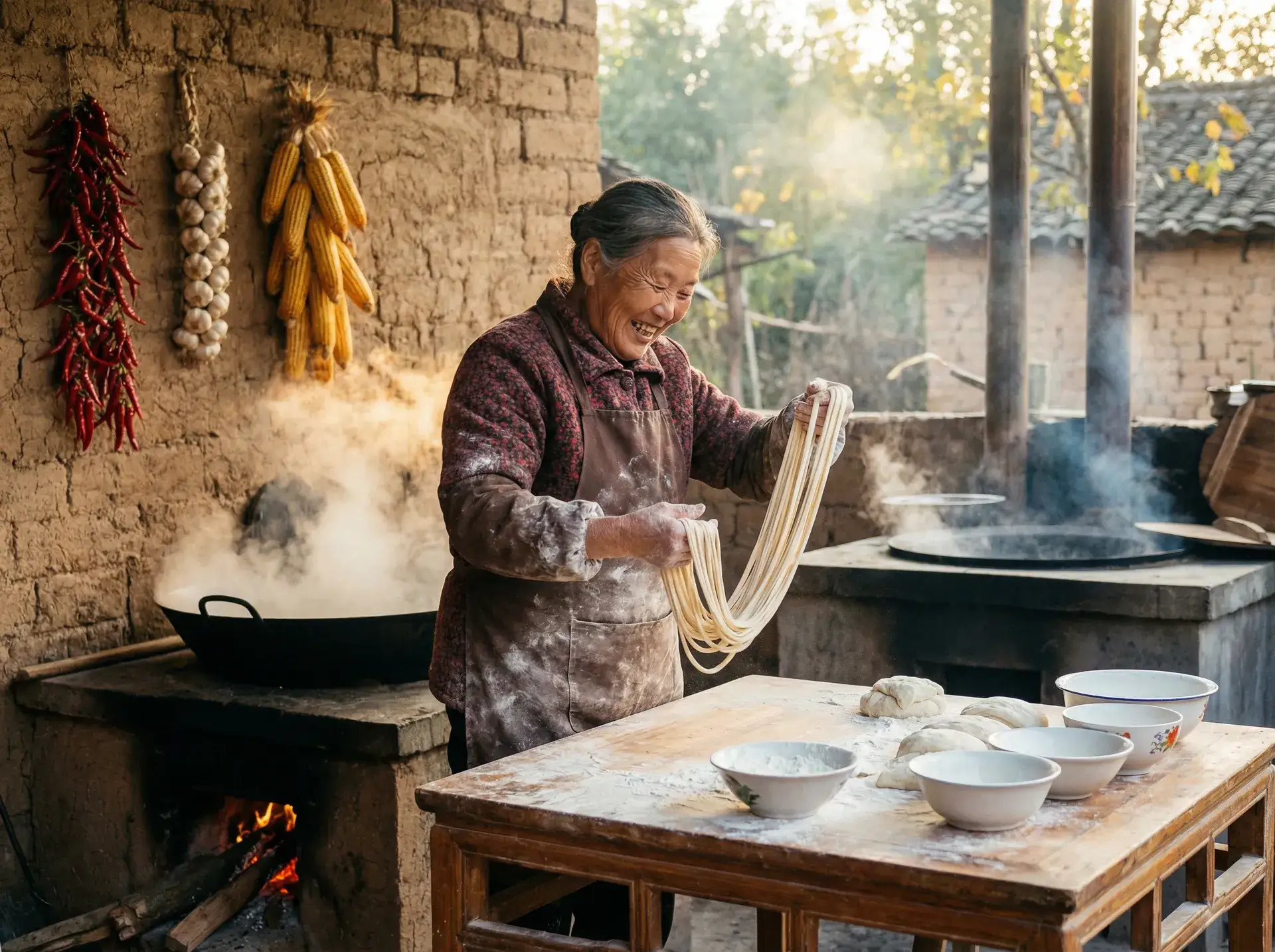 农家大嫂手擀面 - 新黑暗圣经在线 乡村美食